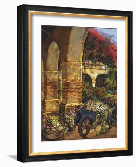 Columns Adorned-Clif Hadfield-Framed Art Print