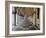 Columns and Archways Along Patterned Passageway at the Doge's Palace, Venice, Italy-Dennis Flaherty-Framed Photographic Print