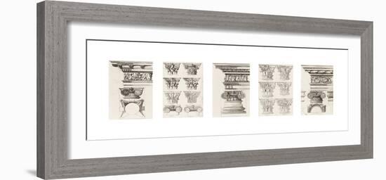 Columns and Capitals-The Vintage Collection-Framed Giclee Print