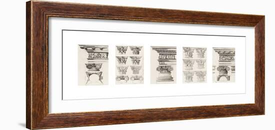 Columns and Capitals-The Vintage Collection-Framed Giclee Print