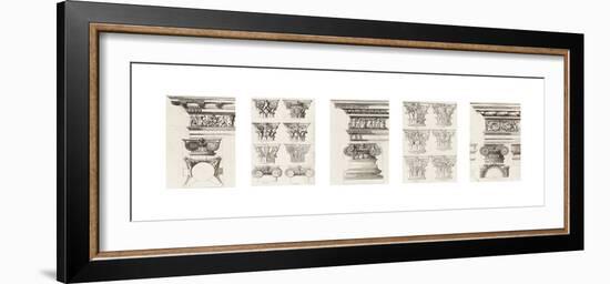Columns and Capitals-The Vintage Collection-Framed Giclee Print
