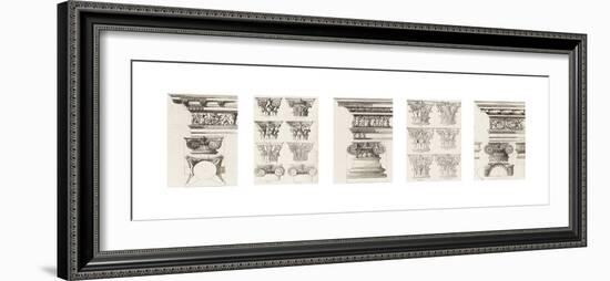 Columns and Capitals-The Vintage Collection-Framed Giclee Print