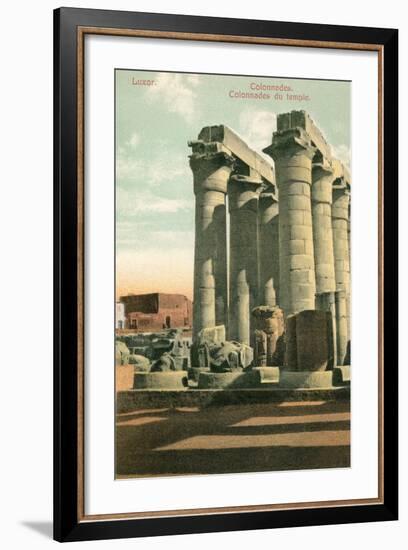 Columns at Luxor-null-Framed Art Print