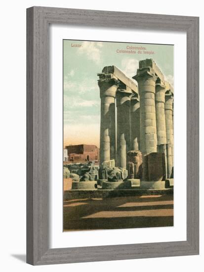 Columns at Luxor-null-Framed Art Print