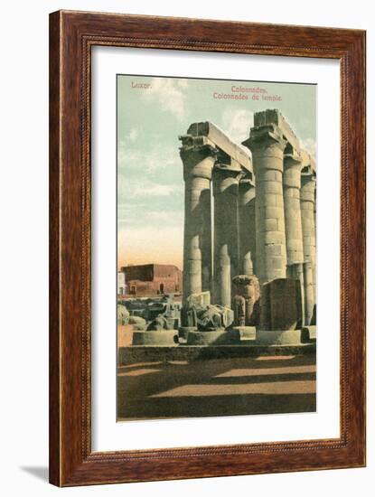 Columns at Luxor-null-Framed Art Print