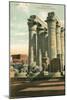Columns at Luxor-null-Mounted Art Print