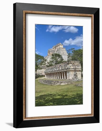 Columns Building in Foreground with Pyramid of the Magician Beyond-Richard Maschmeyer-Framed Photographic Print