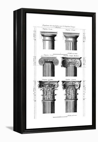 Columns Classical Orders-null-Framed Premier Image Canvas