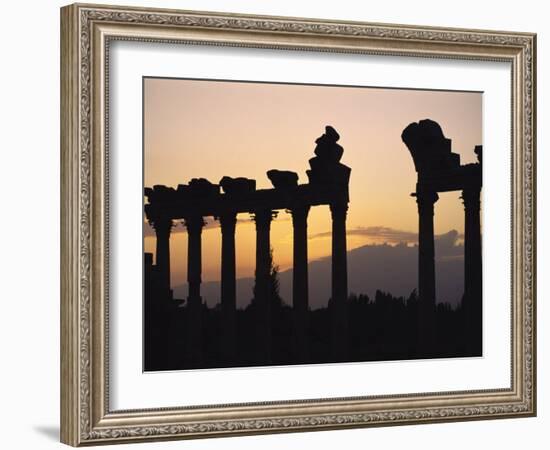 Columns in Public Building, Probably the Court of Justice, Baalbek, Lebanon, Middle East-Fred Friberg-Framed Photographic Print