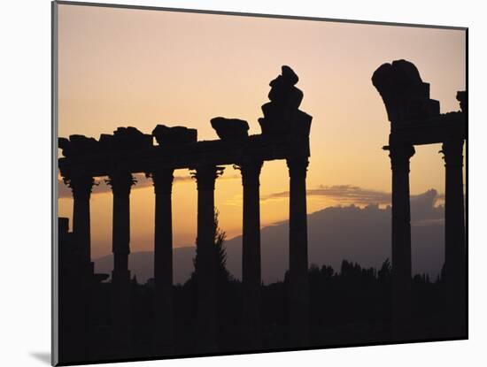 Columns in Public Building, Probably the Court of Justice, Baalbek, Lebanon, Middle East-Fred Friberg-Mounted Photographic Print