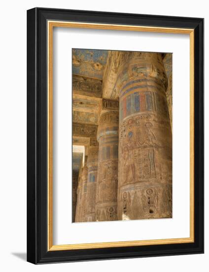 Columns in Second Court, Medinet Habu (Mortuary Temple of Ramses Iii), West Bank-Richard Maschmeyer-Framed Photographic Print