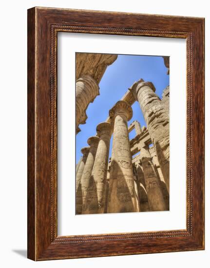 Columns in the Great Hypostyle Hall, Karnak Temple, Luxor, Thebes, Egypt, North Africa, Africa-Richard Maschmeyer-Framed Photographic Print