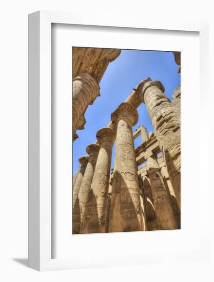 Columns in the Great Hypostyle Hall, Karnak Temple, Luxor, Thebes, Egypt, North Africa, Africa-Richard Maschmeyer-Framed Photographic Print