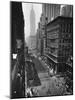 Columns of US Soldiers Marching Independence Day Parade Up 5th Avenue-Andreas Feininger-Mounted Photographic Print