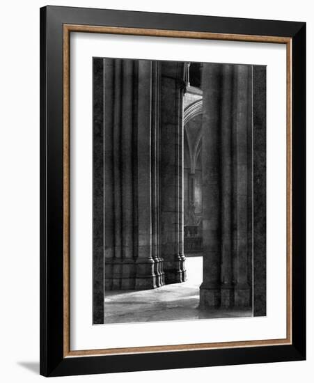 Columns of York Cathedral-null-Framed Photographic Print
