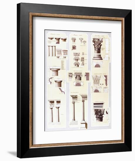 Columns Study-Libero Patrignani-Framed Art Print