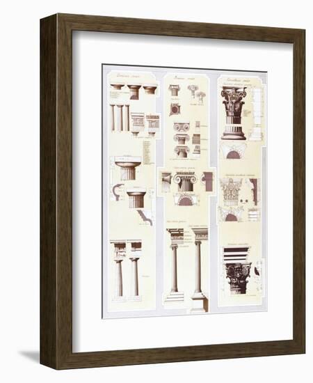 Columns Study-Libero Patrignani-Framed Art Print