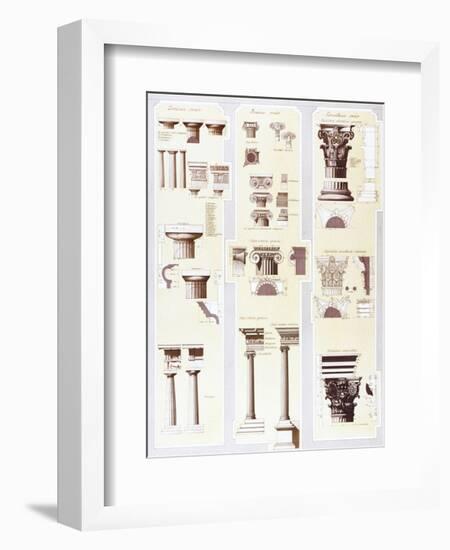 Columns Study-Libero Patrignani-Framed Art Print