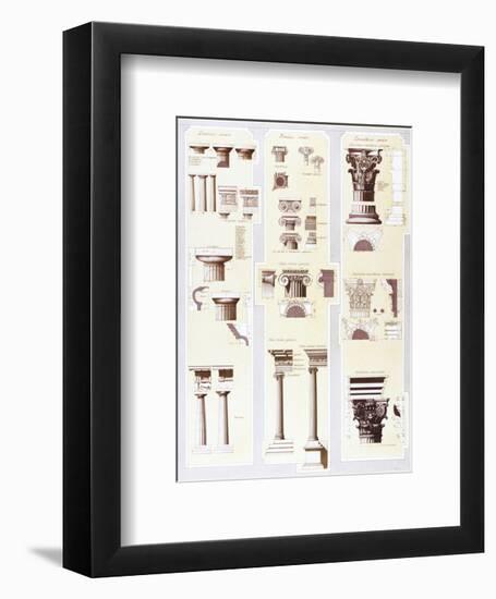 Columns Study-Libero Patrignani-Framed Art Print