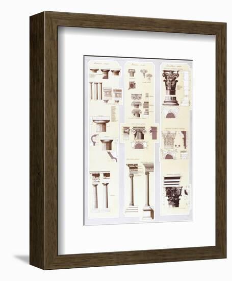 Columns Study-Libero Patrignani-Framed Art Print