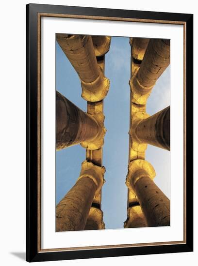Columns, Temple of Luxor at Sunset, Luxor, Thebes-null-Framed Photographic Print