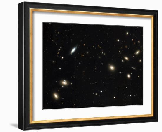 Coma Cluster of Galaxies-Stocktrek Images-Framed Photographic Print