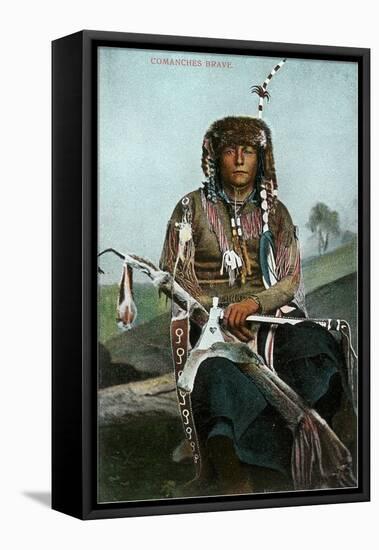 Comanche Brave-null-Framed Stretched Canvas