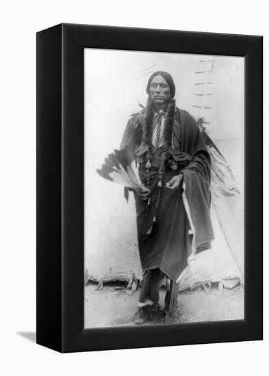 Comanche Chief Quanah Parker Photograph-Lantern Press-Framed Stretched Canvas