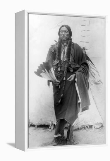 Comanche Chief Quanah Parker Photograph-Lantern Press-Framed Stretched Canvas