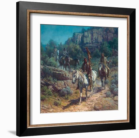 Comanche Moon-Martin Grelle-Framed Art Print