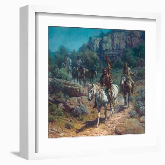 Comanche Moon-Martin Grelle-Framed Art Print