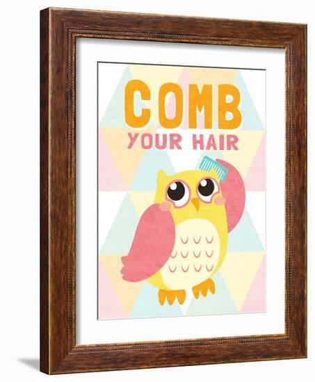 Comb your Hair-SD Graphics Studio-Framed Art Print