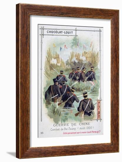 Combat at Pei-Tsang, China, Boxer Rebellion, August 1900-null-Framed Giclee Print