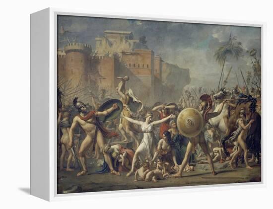 Combat Between Sabines and Romans (The Sabine Women), 1799-Jacques-Louis David-Framed Premier Image Canvas