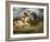 Combat de chevaliers dans la campagne-Eugene Delacroix-Framed Giclee Print