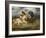 Combat de chevaliers dans la campagne-Eugene Delacroix-Framed Giclee Print