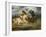 Combat de chevaliers dans la campagne-Eugene Delacroix-Framed Giclee Print