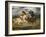 Combat de chevaliers dans la campagne-Eugene Delacroix-Framed Giclee Print