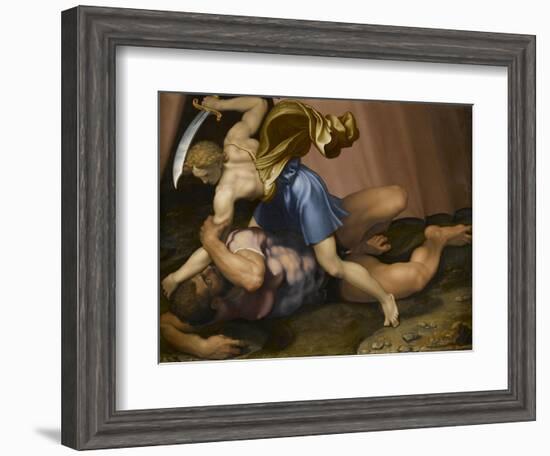 Combat de David et Goliath-Daniele Da Volterra-Framed Giclee Print