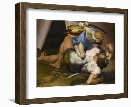 Combat de David et Goliath-Daniele Da Volterra-Framed Giclee Print