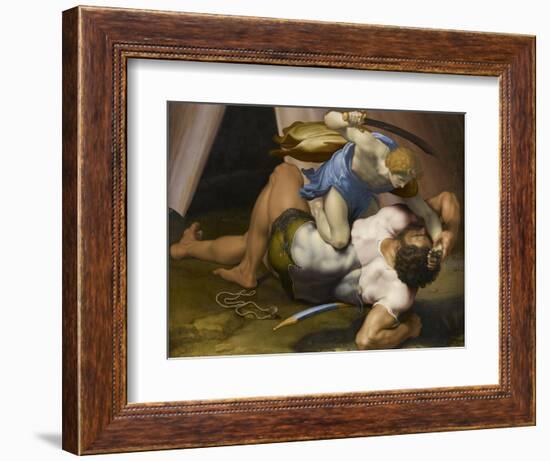 Combat de David et Goliath-Daniele Da Volterra-Framed Giclee Print