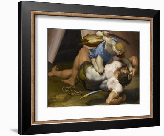 Combat de David et Goliath-Daniele Da Volterra-Framed Giclee Print