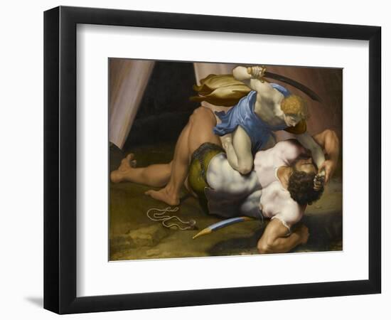 Combat de David et Goliath-Daniele Da Volterra-Framed Giclee Print