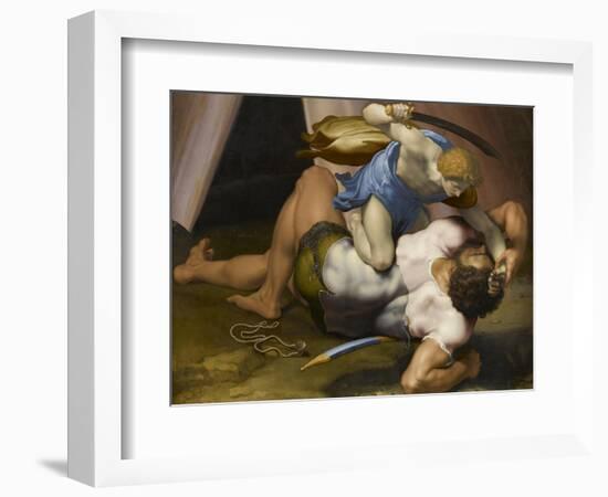 Combat de David et Goliath-Daniele Da Volterra-Framed Giclee Print