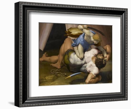 Combat de David et Goliath-Daniele Da Volterra-Framed Giclee Print