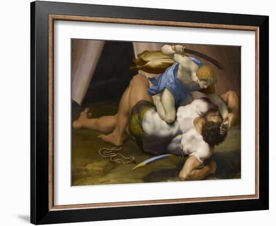 Combat de David et Goliath-Daniele Da Volterra-Framed Giclee Print