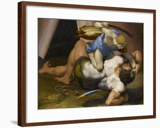 Combat de David et Goliath-Daniele Da Volterra-Framed Giclee Print