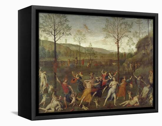 Combat of Love and Chastity-Pietro Perugino-Framed Premier Image Canvas