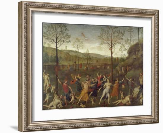 Combat of Love and Chastity-Pietro Perugino-Framed Giclee Print