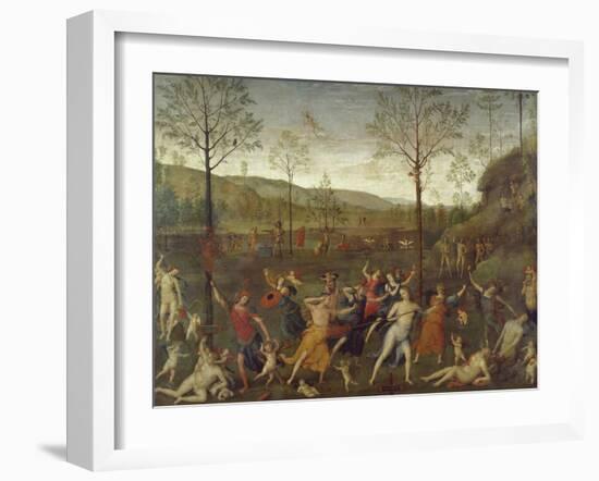 Combat of Love and Chastity-Pietro Perugino-Framed Giclee Print